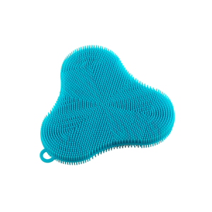 Kuhn Rikon Silicone Stay Clean Scrubber CLOVER BLUE