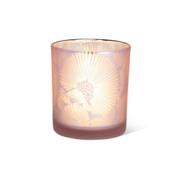 Small Frost Flower Tealight PINK 3 ins.