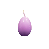 Egg Shaped Candle Lilac