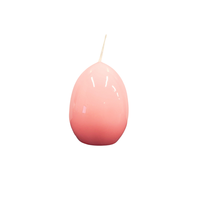 Egg Shaped Candle Pink