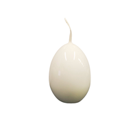 Egg Shaped Candle White