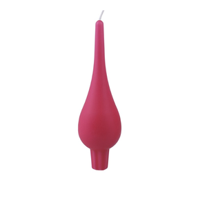 Diana Drop Shaped Candle Cerise Pink