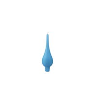 Drop Shaped Candle Hot Turquoise