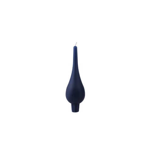 Diana Drop Shaped Candle Blue Navy Diana Drop Shaped Candle Blue Navy