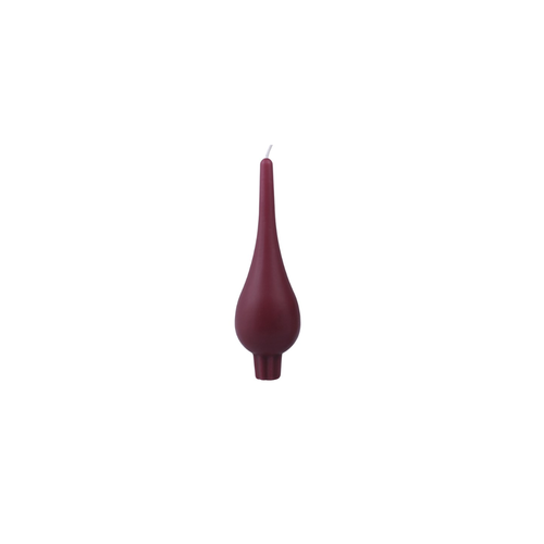 Diana Drop Shaped Candle Burgundy