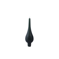 Drop Shaped Candle Green Dark