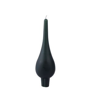 Diana Drop Shaped Candle Green Dark