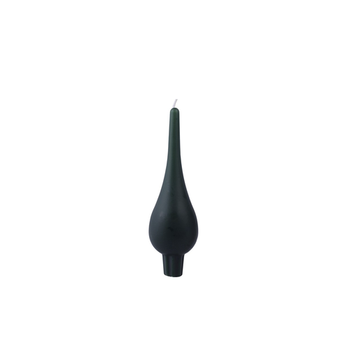 Diana Drop Shaped Candle Green Dark Diana Drop Shaped Candle Green Dark