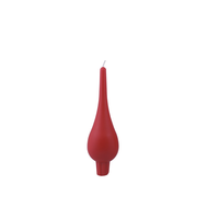 Drop Shaped Candle Red