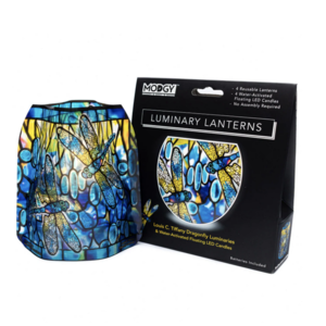 MODGY Luminary Lantern Dragonfly & Water Activated LED Candles 4 Each MODGY Luminary Lantern Dragonfly & Water Activated LED Candles 4 Each