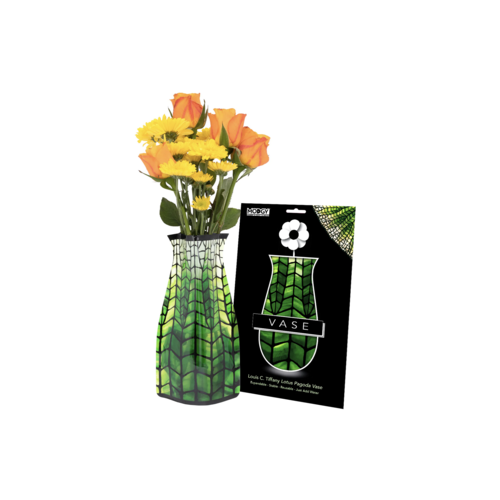 MODGY MyVaz Tiffany Lotus Pagoda Vase MODGY MyVaz Tiffany Lotus Pagoda Vase