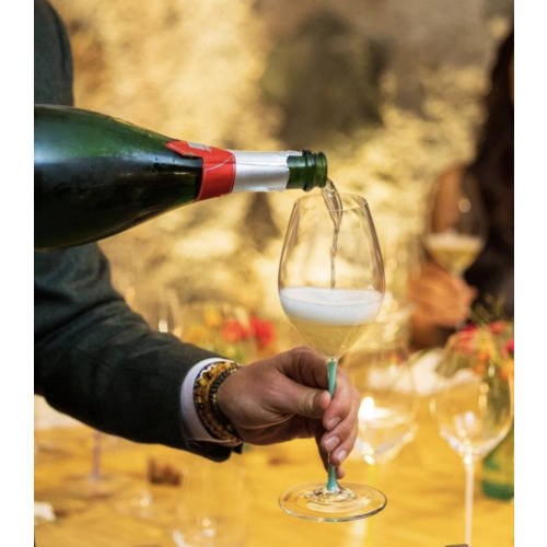 Riedel Fatto A Mano Champagne & Riesling Pink
