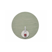 Placemat Bamboo Round Spring Green