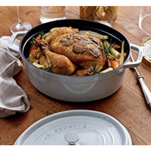 Staub Dutch Oven Oval 7 qt STAUB Grey