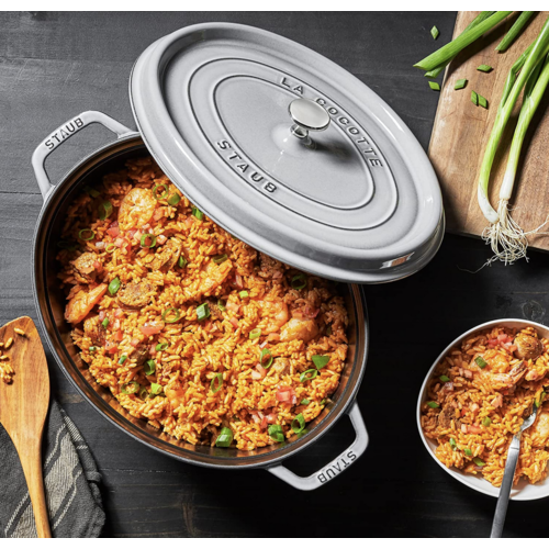 Staub Dutch Oven Oval 7 qt STAUB Grey