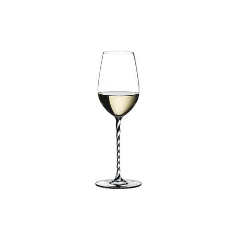 Riedel Fatto A Mano Riesling/Zinfandel Black & White Twisted