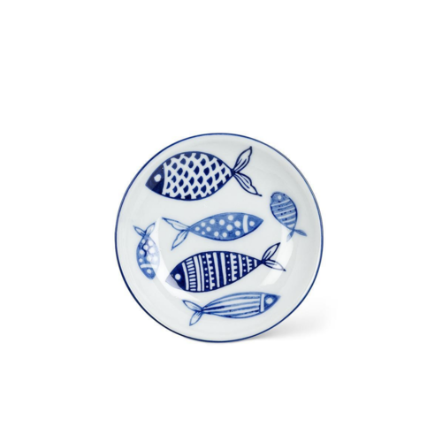 Abbott Blue Fish Shallow Bowl