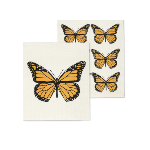Abbott Swedish Cloth Monarch Butterfly Set of 2 Abbott Swedish Cloth Monarch Butterfly Set of 2