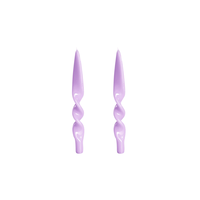 Denise Twist Candles Set of 2 Lilac