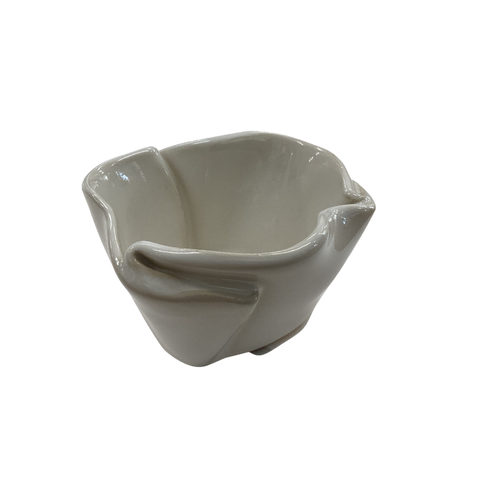 Hilborn Pottery Tiny Pot with Spoon White