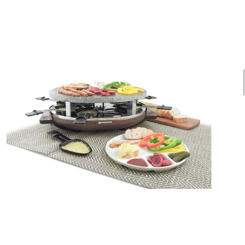 Raclette MATTERHORN 8 person with Stone Grill Top