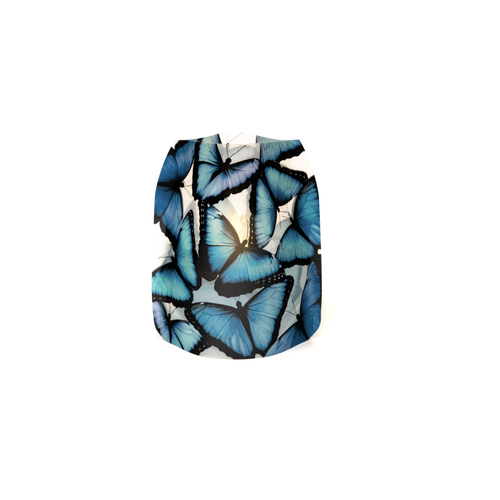 MODGY Luminary Lantern Blue Morpho Butterfly & Water Activated LED Candles 4 Each