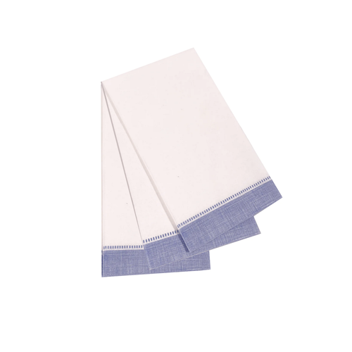 The Napkin Guest Towel Carlstitch Royal Blue 25 pc Airlaid Party Pack The Napkin Guest Towel Carlstitch Royal Blue 25 pc Airlaid Party Pack