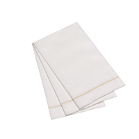 Guest Napkin Hemstitch Gold Airlaid Party Pack