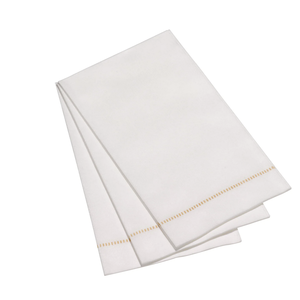 The Napkin Guest Napkin Hemstitch Gold Airlaid Party Pack