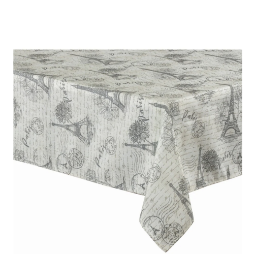 Texstyles Deco Tablecloth 58 x 108 Paris Charcoal Texstyles Deco Tablecloth 58 x 108 Paris Charcoal