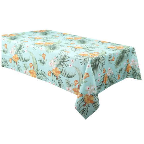 Texstyles Deco Tablecloth 58 x 78 Tropical Aqua