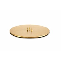 Candle Plate Matte Gold
