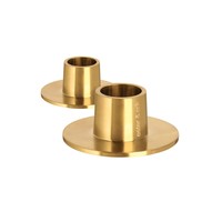 Taper Candle Holder Matte Gold Set of 2