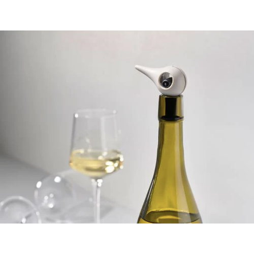 ZONE ROCKS Bird Wine Stopper Grey