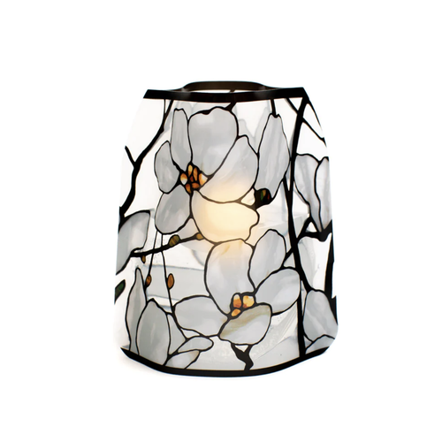 MODGY Luminary Lantern Magnolia Window & Water Activated LED Candles 4 Each