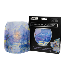 MODGY Luminary Lantern Notre-Dame & Water Activated LED Candles 4 Each
