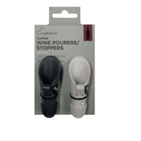 RABBIT Flipper Wine Bottle Stopper set of 2