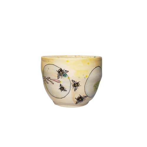 ARTABLES Bowl Cereal Yellow Bumble Bee
