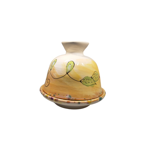 Butter Dish Yellow Bumble Bee