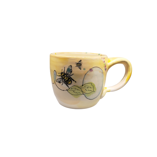 ARTABLES Mug Short Yellow Bumble Bee ARTABLES Mug Short Yellow Bumble Bee
