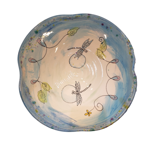 Bowl Salad Blue Dragonfly