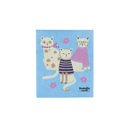 Now Designs Swedish Cloth Feline Fine Now Designs Swedish Cloth Feline Fine