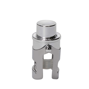 CorkPops Pressure Pop Champagne Stopper Silver