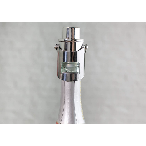 CorkPops Pressure Pop Champagne Stopper Silver