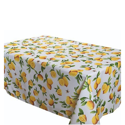 Texstyles Deco Tablecloth 58 x 94 Beatrice Lemon Texstyles Deco Tablecloth 58 x 94 Beatrice Lemon