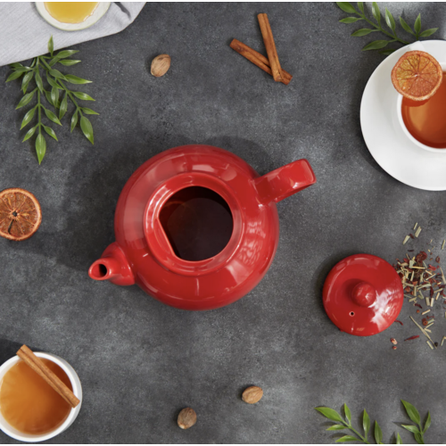 Endurance Stoneware Teapot RED 42oz