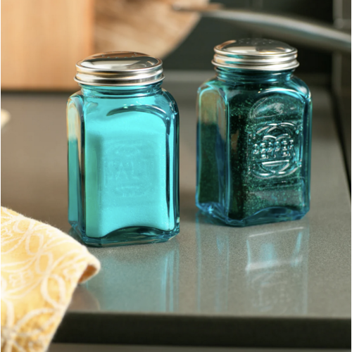 RSVP Salt & Pepper Shakers Retro Turquoise