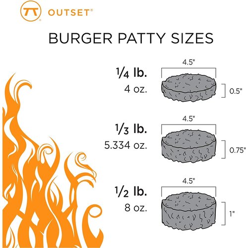 Outset Adjustable Burger Press