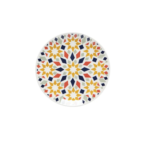 Now Designs Stamped Plate Terracotta Kaleidoscope 8.5 ins.