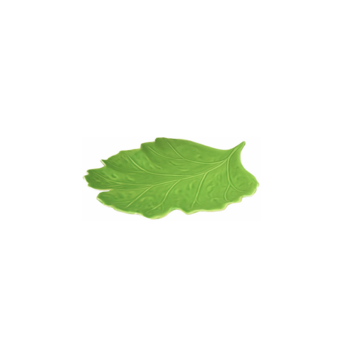JL Bradshaw Majolica Green Leaf Small Plate